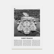 Samut Prakan Travel B&W Poster
