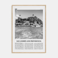 San Andrés and Providencia Travel B&W Poster