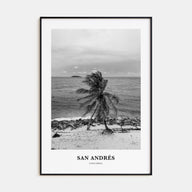 San Andrés Portrait B&W Poster