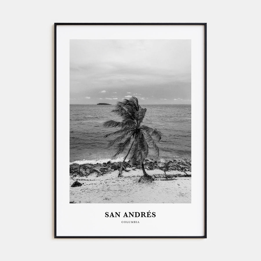 San Andrés Portrait B&W Poster