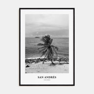 San Andrés Portrait B&W Poster
