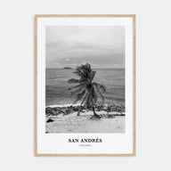 San Andrés Portrait B&W Poster