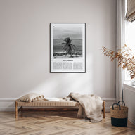 San Andrés Travel B&W Poster