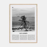 San Andrés Travel B&W Poster