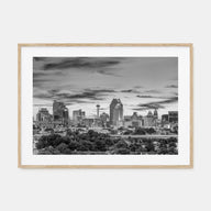 San Antonio Landscape B&W Poster