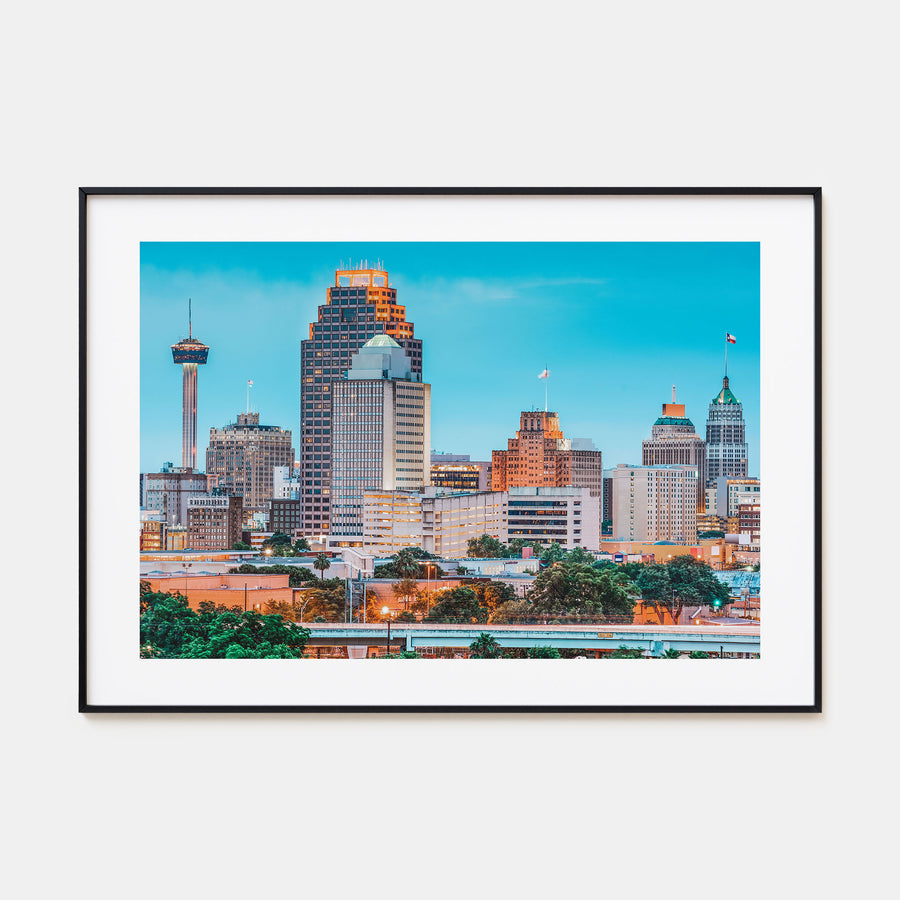 San Antonio Landscape Color Poster