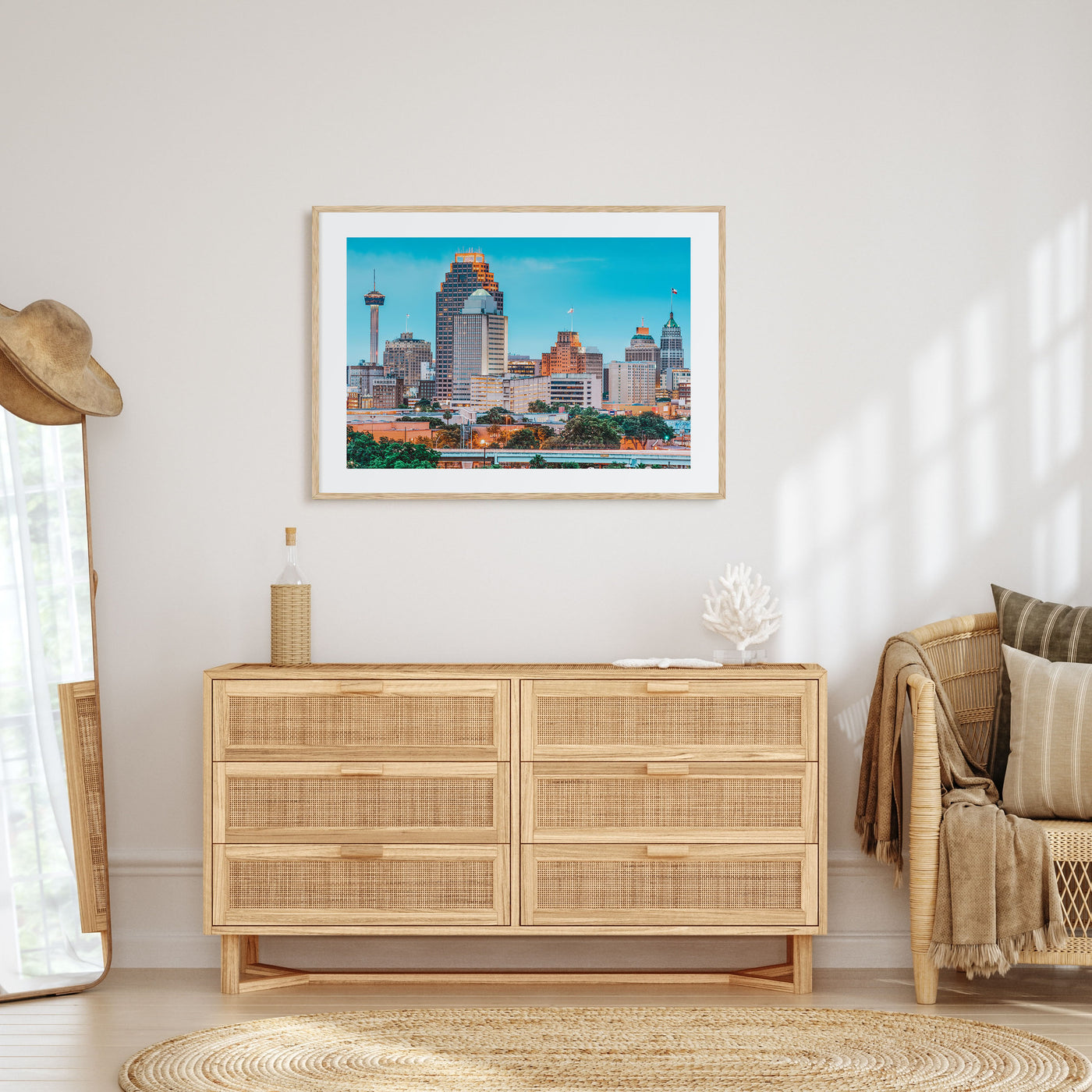 San Antonio Landscape Color Poster