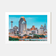 San Antonio Landscape Color Poster