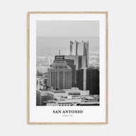 San Antonio Portrait B&W No 1 Poster