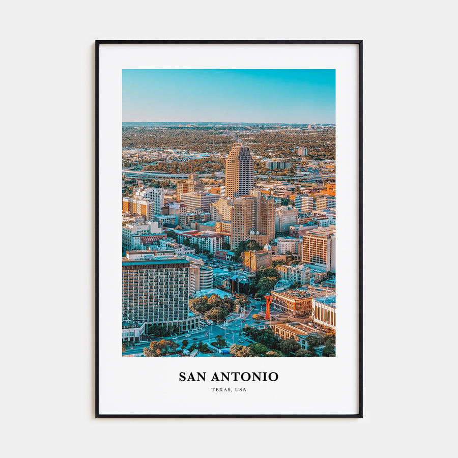 San Antonio Portrait Color Poster