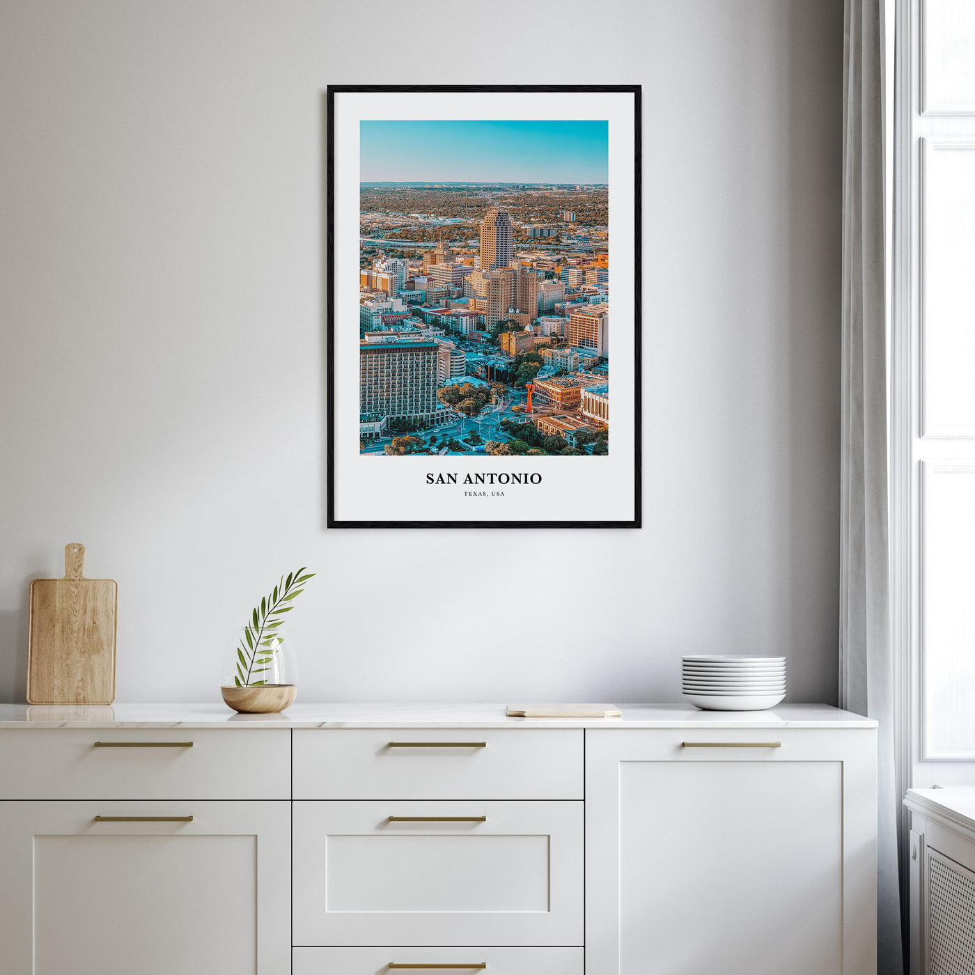 San Antonio Portrait Color Poster