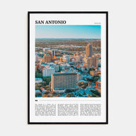 San Antonio Travel Color Poster