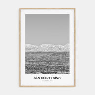 San Bernardino Portrait B&W Poster