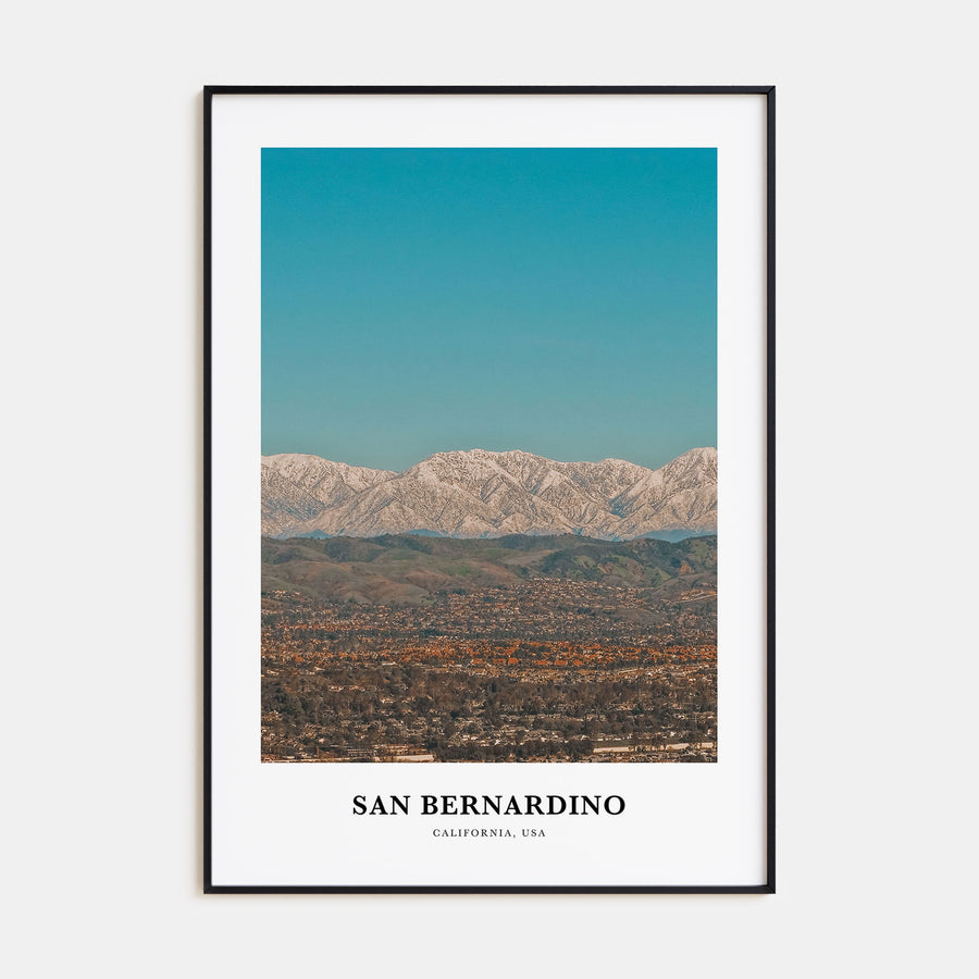 San Bernardino Portrait Color Poster