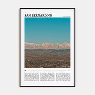 San Bernardino Travel Color Poster