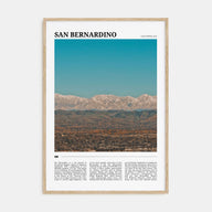 San Bernardino Travel Color Poster