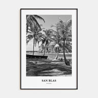 San Blas Portrait B&W Poster