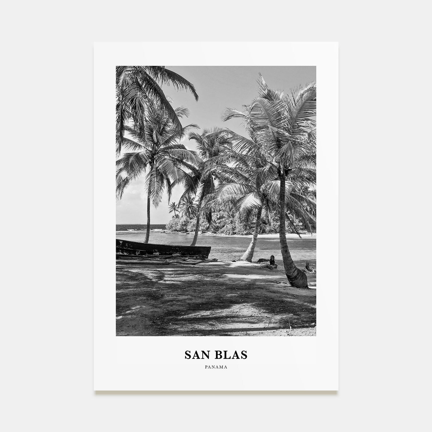 San Blas Portrait B&W Poster