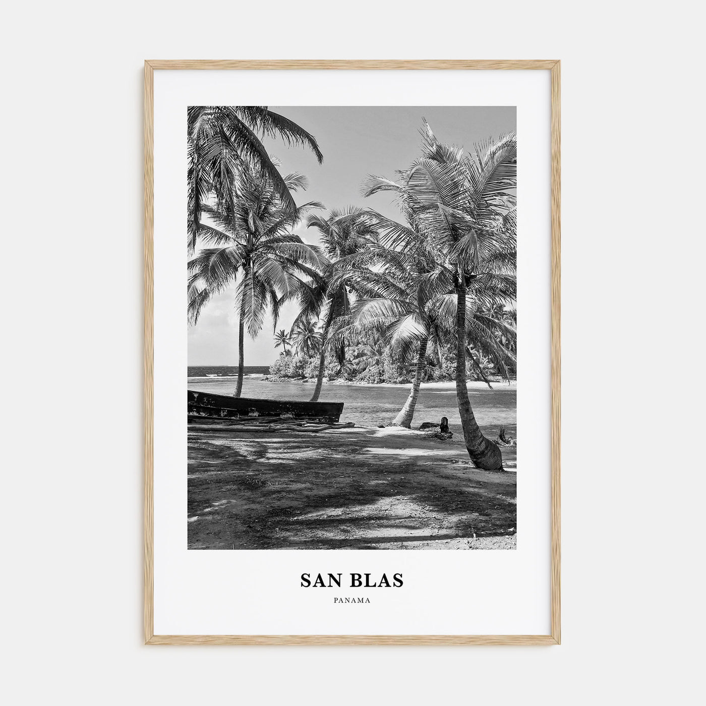 San Blas Portrait B&W Poster
