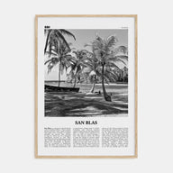 San Blas Travel B&W Poster