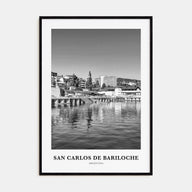 San Carlos de Bariloche Portrait B&W Poster