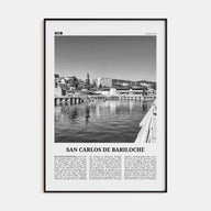 San Carlos de Bariloche Travel B&W Poster