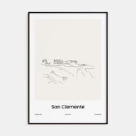 San Clemente Drawn Poster