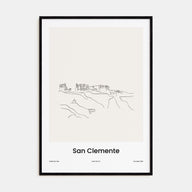 San Clemente Drawn Poster