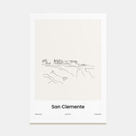 San Clemente Drawn Poster