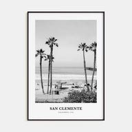 San Clemente Portrait B&W No 1 Poster