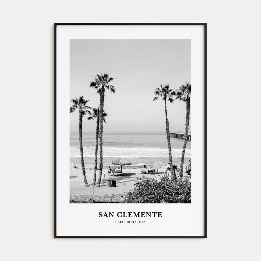 San Clemente Portrait B&W No 1 Poster