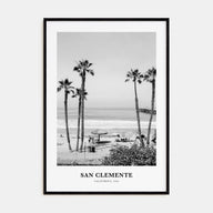 San Clemente Portrait B&W No 1 Poster