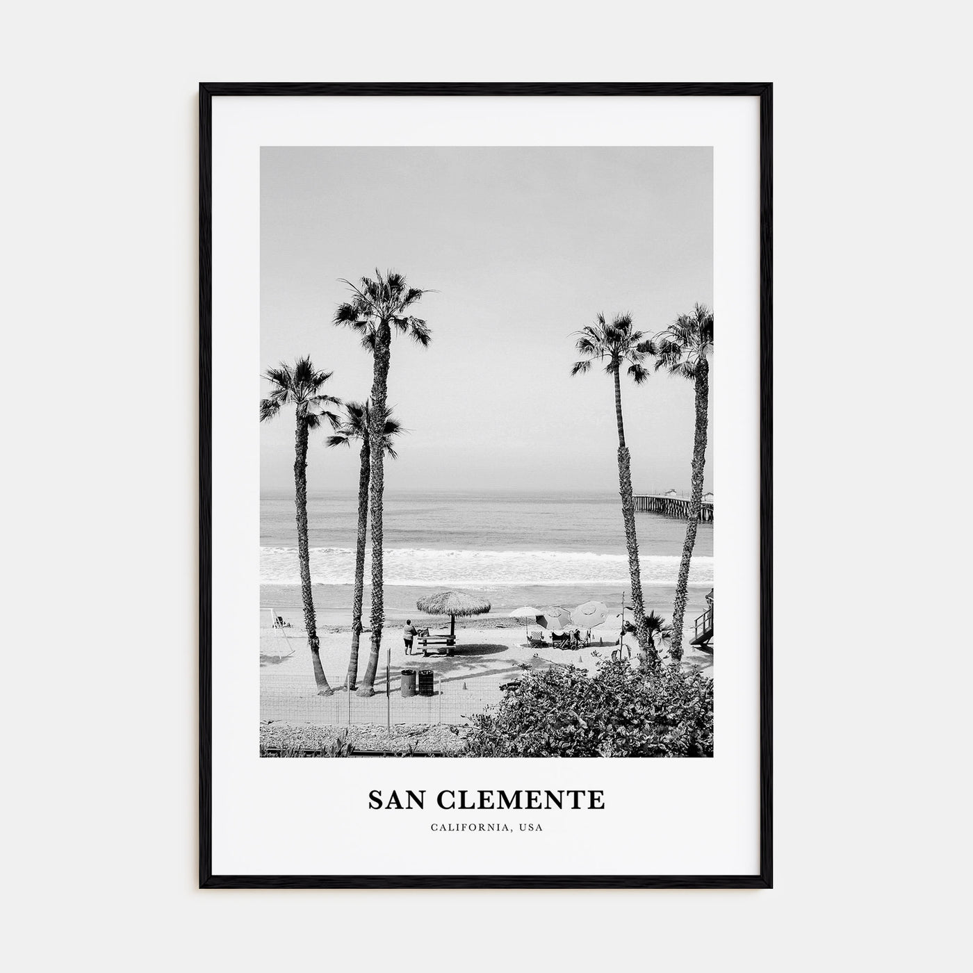 San Clemente Portrait B&W No 1 Poster