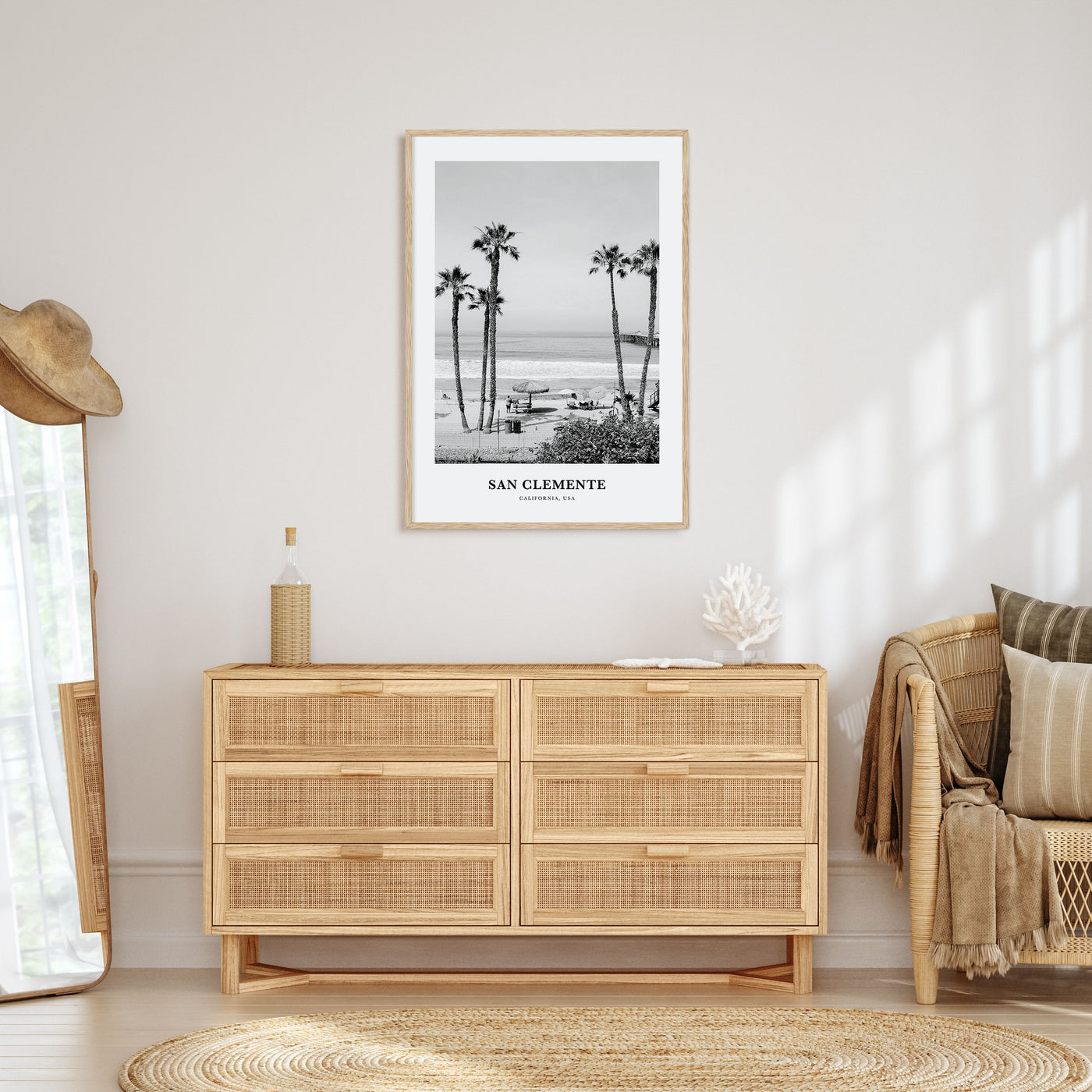 San Clemente Portrait B&W No 1 Poster