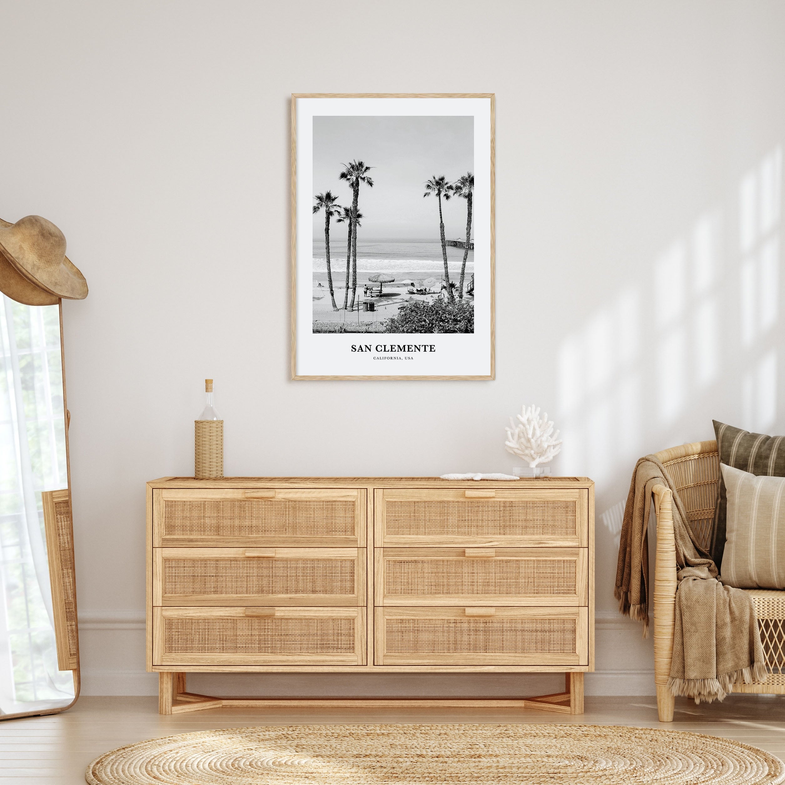 San Clemente Portrait B&W No 1 Poster