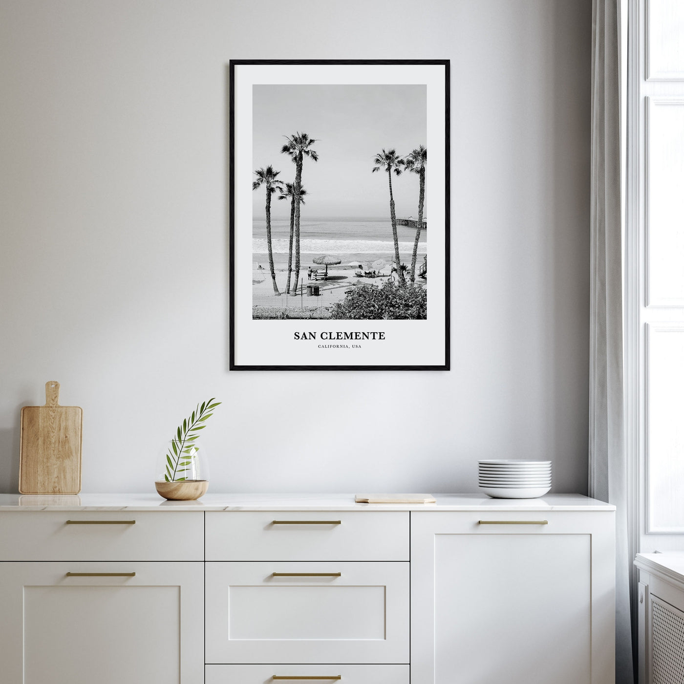 San Clemente Portrait B&W No 1 Poster