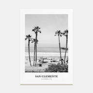 San Clemente Portrait B&W No 1 Poster