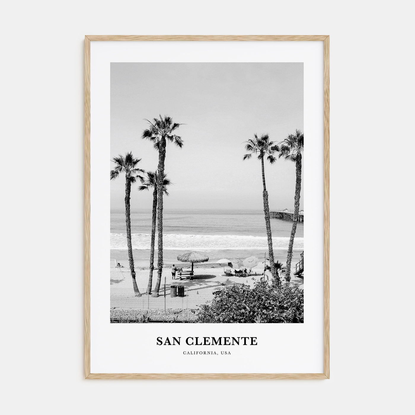 San Clemente Portrait B&W No 1 Poster
