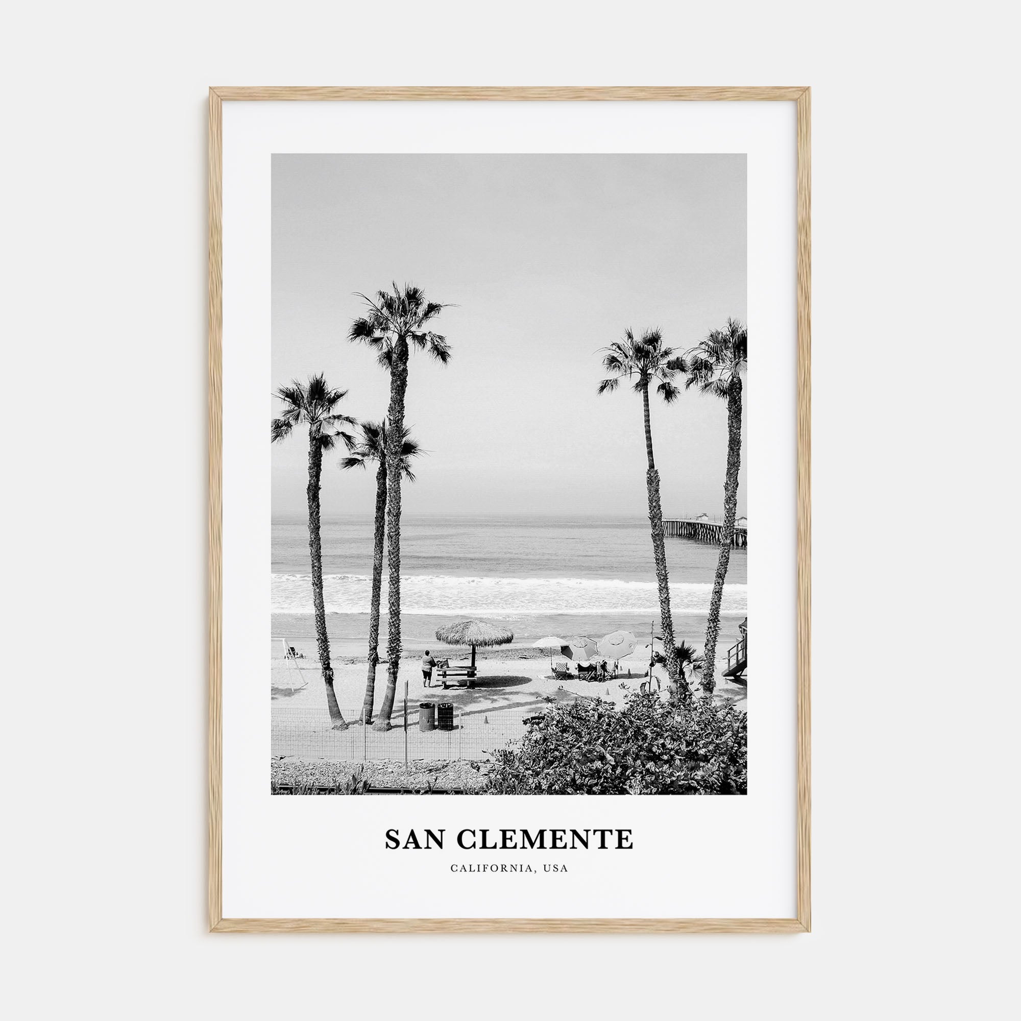 San Clemente Portrait B&W No 1 Poster