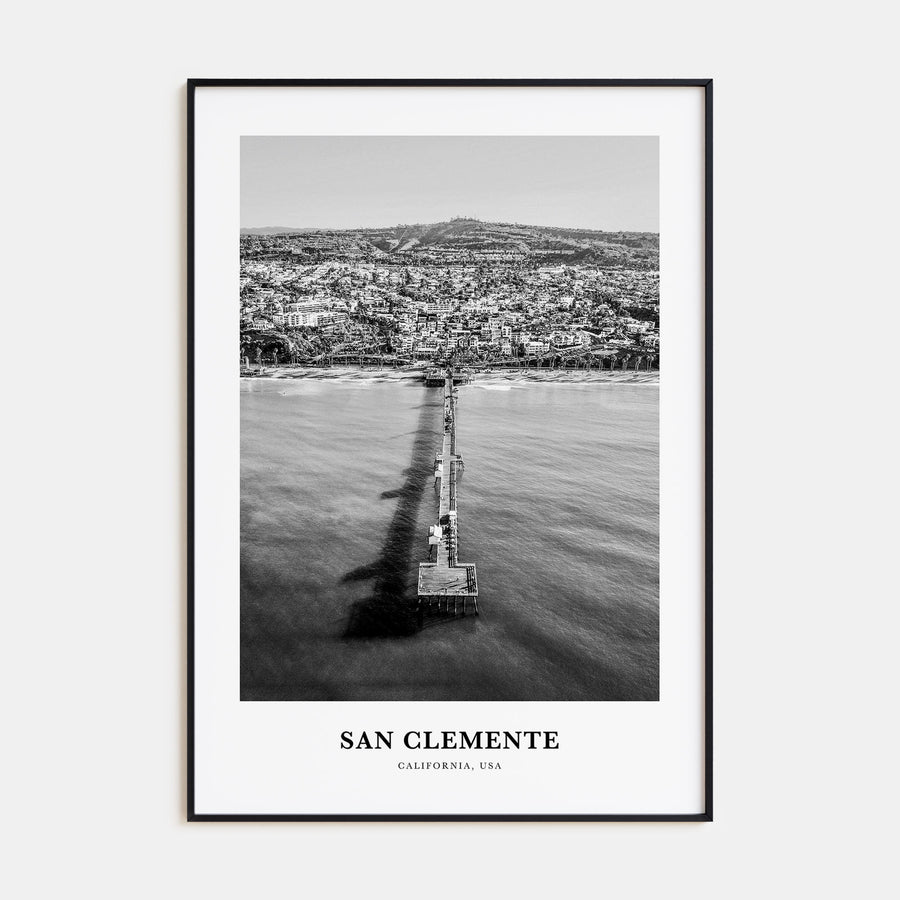 San Clemente Portrait B&W No 2 Poster