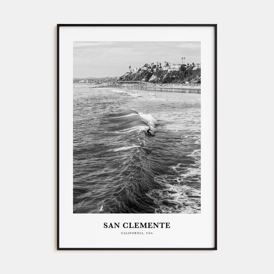 San Clemente Portrait B&W No 3 Poster