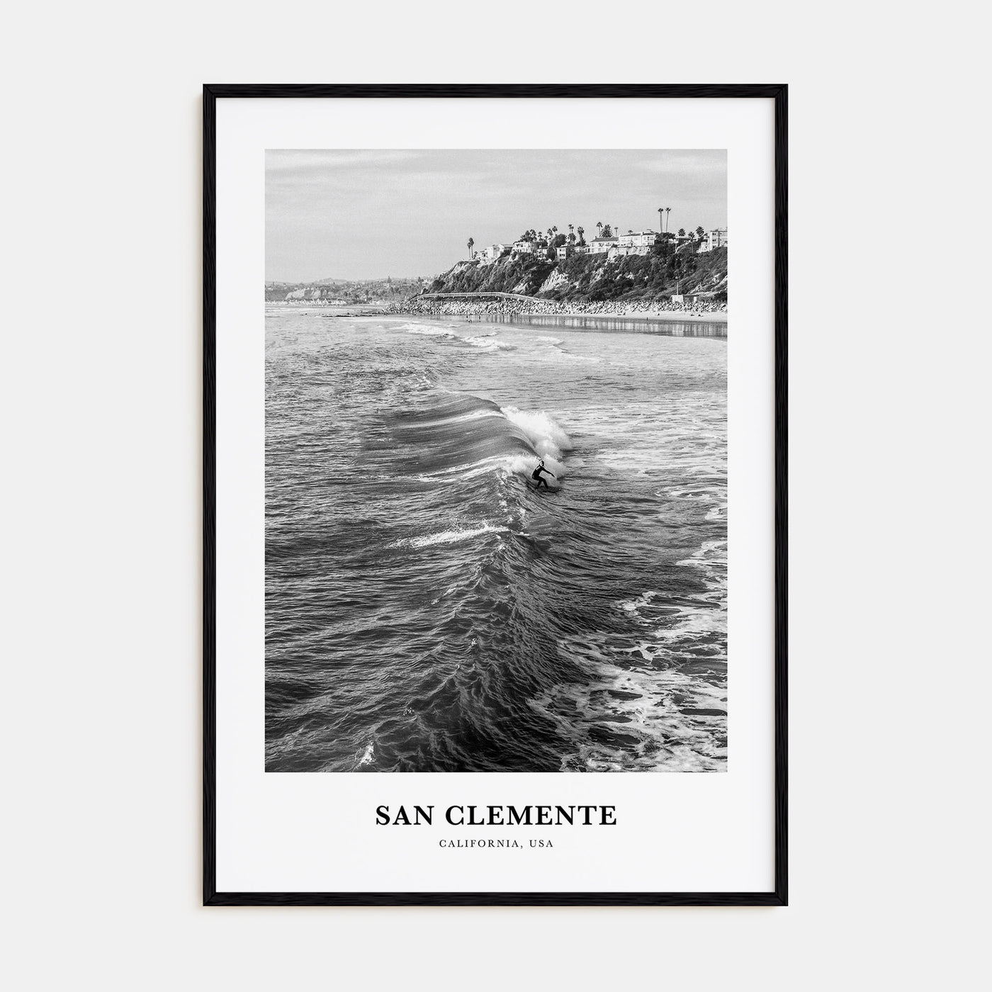 San Clemente Portrait B&W No 3 Poster
