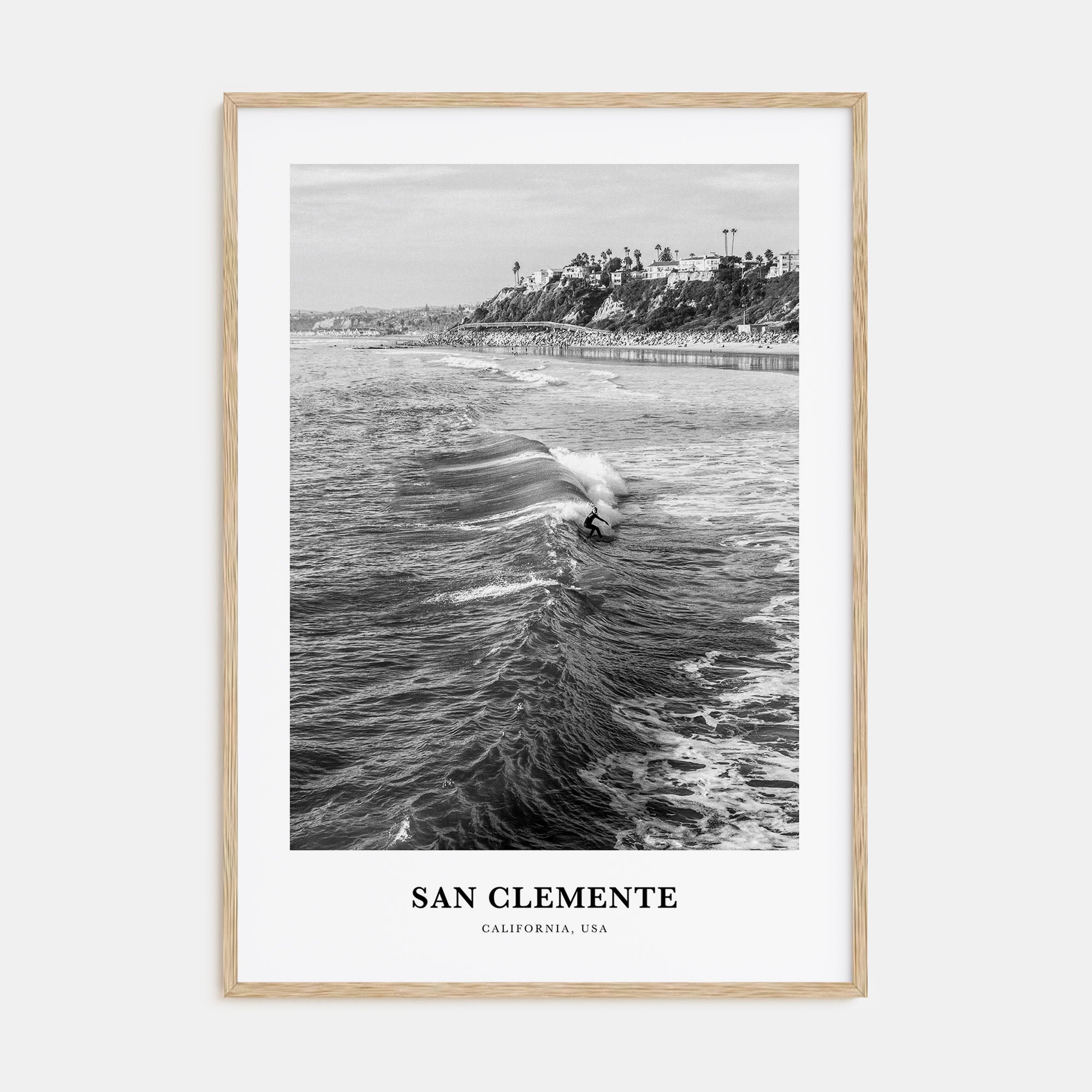 San Clemente Portrait B&W No 3 Poster