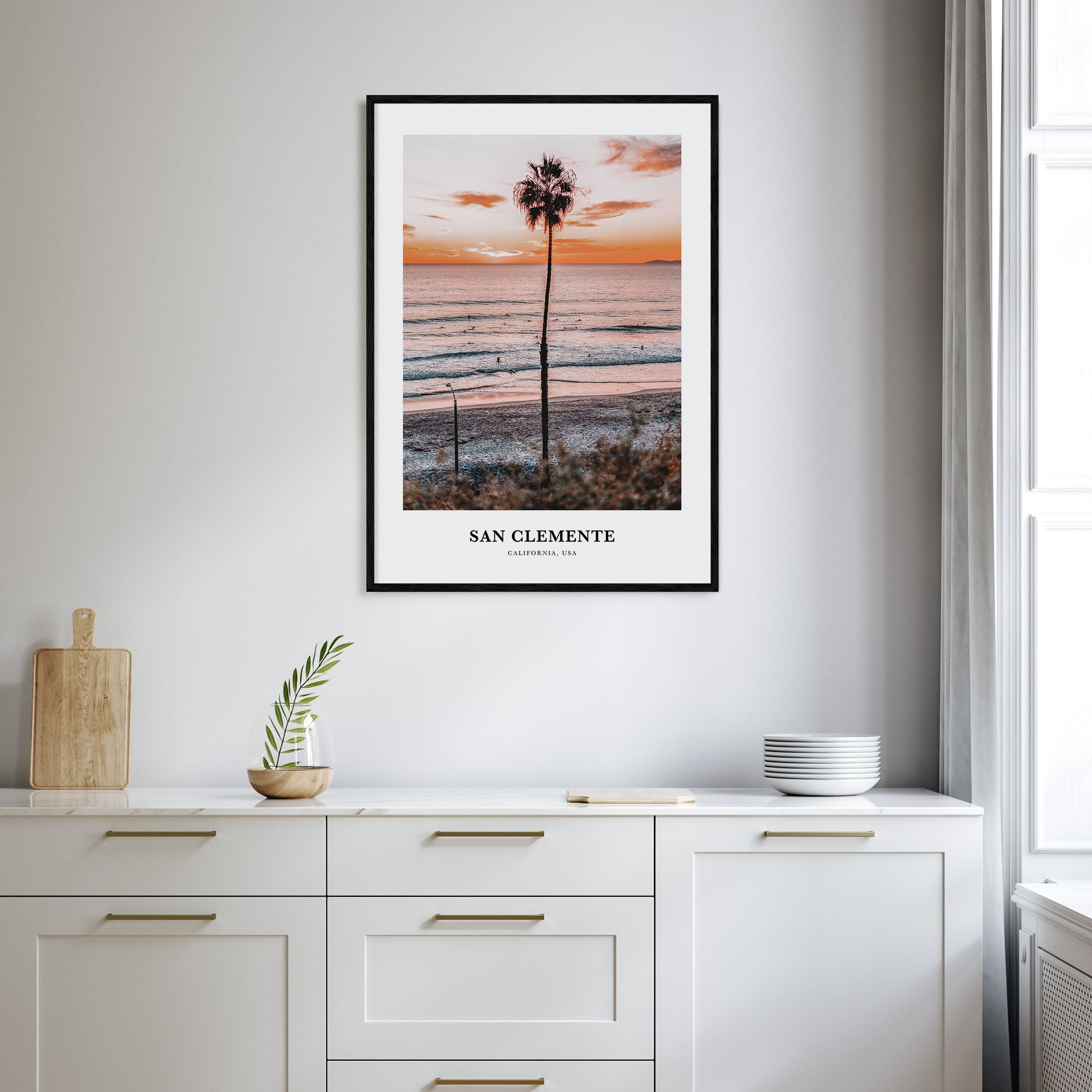 San Clemente Portrait Color Poster