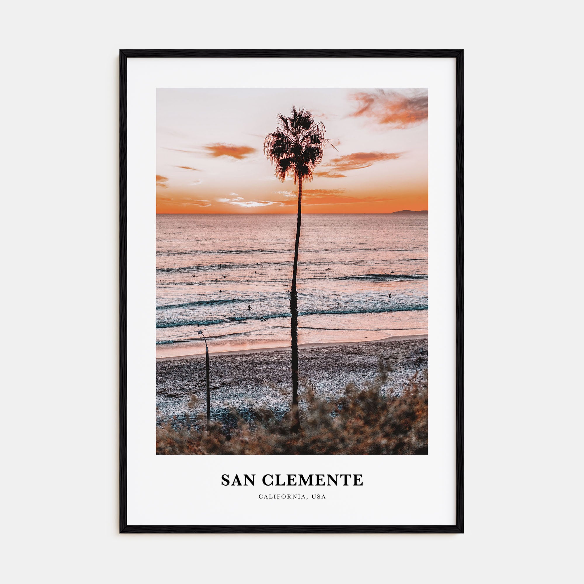 San Clemente Portrait Color Poster