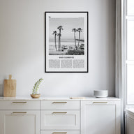 San Clemente Travel B&W No 1 Poster