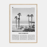 San Clemente Travel B&W No 1 Poster