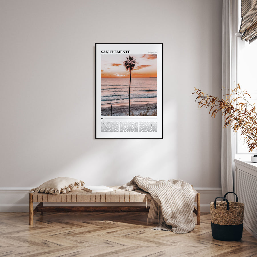 San Clemente Travel Color Poster