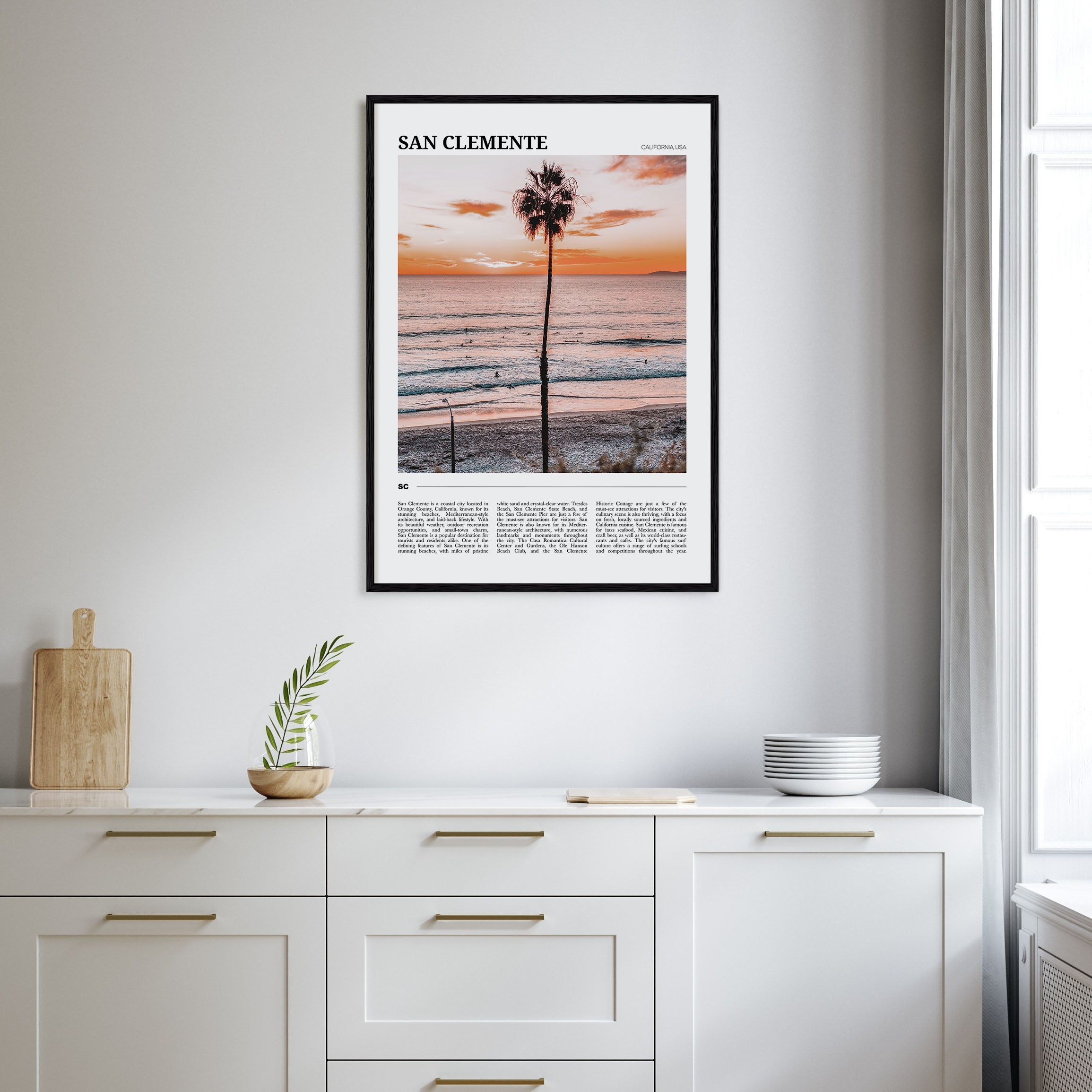 San Clemente Travel Color Poster