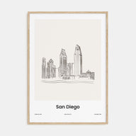 San Diego Drawn Poster